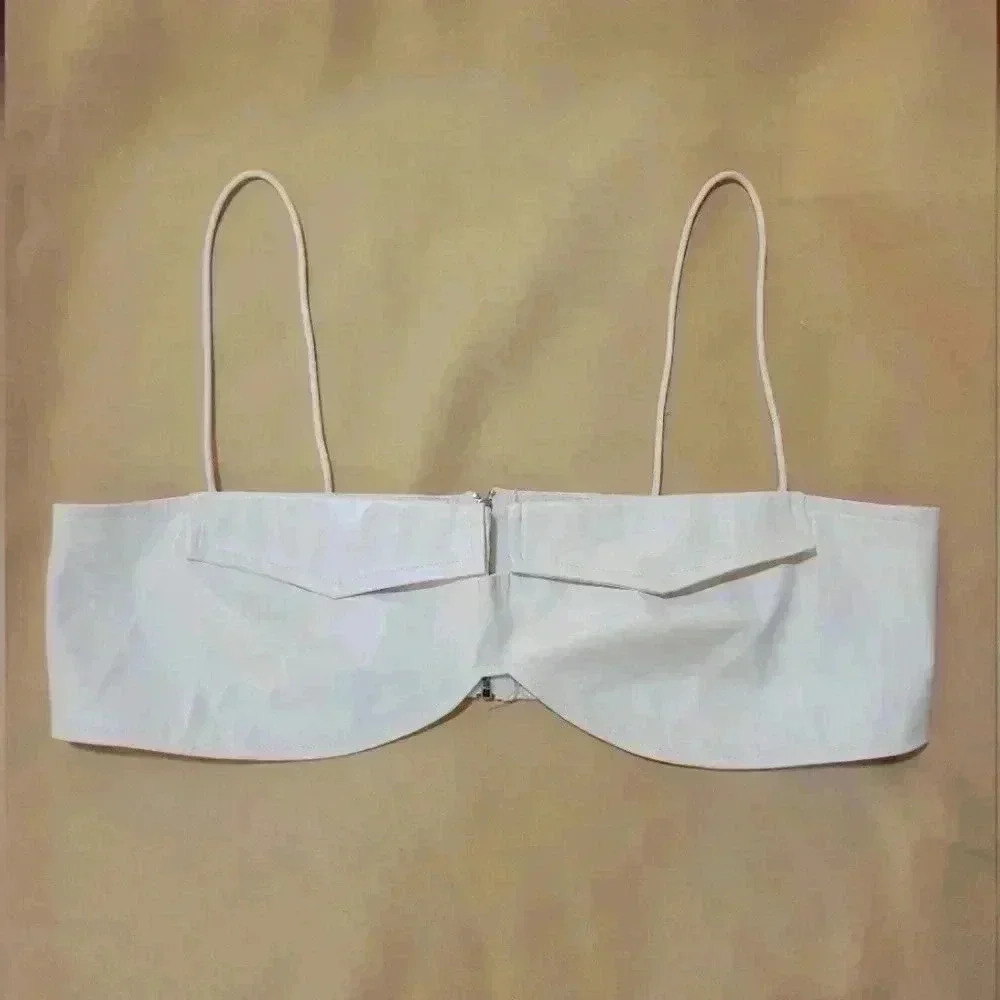 NWOT Adorable Bra‎ Top XL Shein Patent Leather